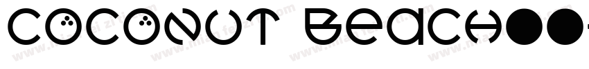 Coconut Beach字体字体转换